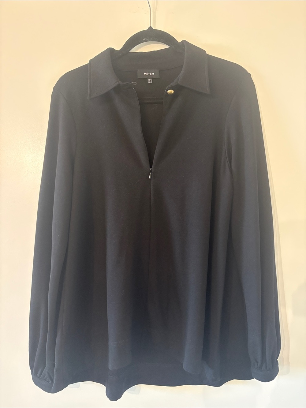 ME + EM black knit A-line Tunic